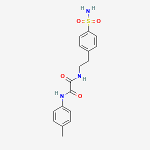 molecular formula C17H19N3O4S B2835694 N'-(4-methylphenyl)-N-[2-(4-sulfamoylphenyl)ethyl]ethanediamide CAS No. 887204-26-4