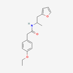 molecular formula C17H21NO3 B2835705 2-(4-ethoxyphenyl)-N-[1-(furan-2-yl)propan-2-yl]acetamide CAS No. 1235375-68-4