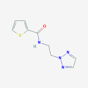 molecular formula C9H10N4OS B2835730 N-(2-(2H-1,2,3-triazol-2-yl)ethyl)thiophene-2-carboxamide CAS No. 2097919-59-8