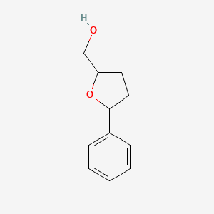 molecular formula C11H14O2 B2835789 (5-Phenyloxolan-2-yl)methanol CAS No. 16014-91-8