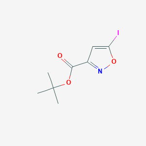 molecular formula C8H10INO3 B2835800 Tert-butyl 5-iodo-1,2-oxazole-3-carboxylate CAS No. 2287283-05-8