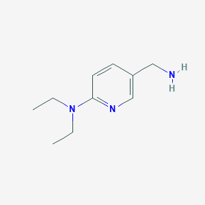 molecular formula C10H17N3 B2835813 5-(aminomethyl)-N,N-diethylpyridin-2-amine CAS No. 926234-30-2