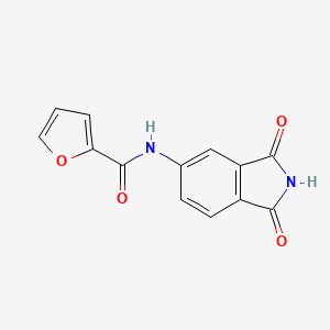 molecular formula C13H8N2O4 B2835818 N-(1,3-dioxo-2,3-dihydro-1H-isoindol-5-yl)furan-2-carboxamide CAS No. 384804-34-6
