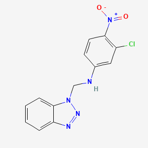 N-(1H-benzotriazol-1-ylmethyl)-3-chloro-4-nitroaniline