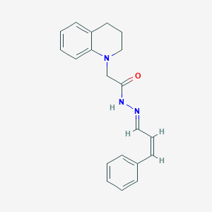 (E)-2-(3,4-dihydroquinolin-1(2H)-yl)-N'-((Z)-3-phenylallylidene)acetohydrazide