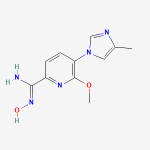 (Z)-N'-Hydroxy-6-methoxy-5-(4-methyl-1H-imidazol-1-yl)picolinimidamide