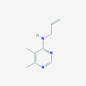 molecular formula C9H13N3 B2835841 N-allyl-5,6-dimethylpyrimidin-4-amine CAS No. 2166914-55-0