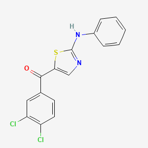 (2-Anilino-1,3-thiazol-5-yl)(3,4-dichlorophenyl)methanone