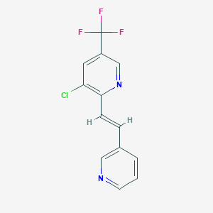 3-Chloro-2-[2-(3-pyridinyl)vinyl]-5-(trifluoromethyl)pyridine