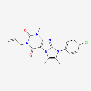 3-allyl-8-(4-chlorophenyl)-1,6,7-trimethyl-1H-imidazo[2,1-f]purine-2,4(3H,8H)-dione