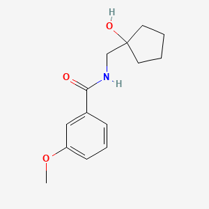 molecular formula C14H19NO3 B2835861 N-[(1-hydroxycyclopentyl)methyl]-3-methoxybenzamide CAS No. 1215763-43-1