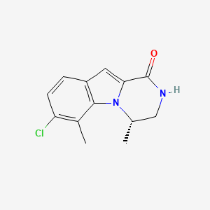 B2835873 (4S)-7-Chloro-4,6-dimethyl-3,4-dihydro-2H-pyrazino[1,2-a]indol-1-one CAS No. 2227895-16-9