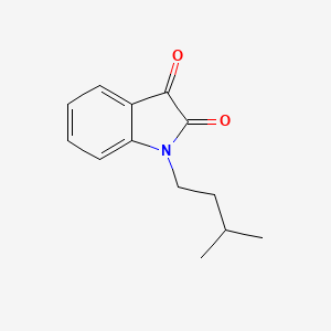 molecular formula C13H15NO2 B2835886 1-(3-methylbutyl)-1H-indole-2,3-dione CAS No. 379254-50-9