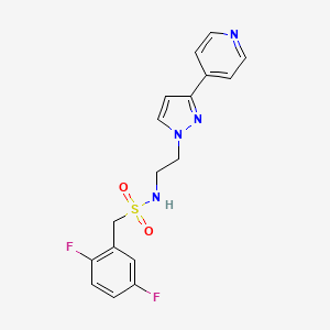 1-(2,5-difluorophenyl)-N-(2-(3-(pyridin-4-yl)-1H-pyrazol-1-yl)ethyl)methanesulfonamide