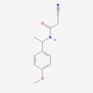 2-cyano-N-[1-(4-methoxyphenyl)ethyl]acetamide