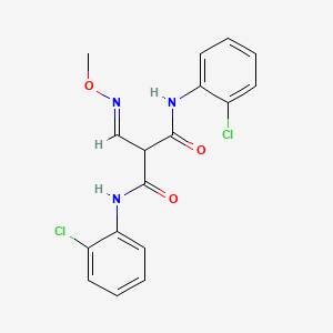 molecular formula C17H15Cl2N3O3 B2835898 N~1~,N~3~-bis(2-chlorophenyl)-2-[(methoxyimino)methyl]malonamide CAS No. 339096-44-5