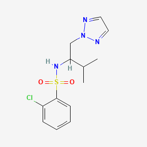 2-chloro-N-(3-methyl-1-(2H-1,2,3-triazol-2-yl)butan-2-yl)benzenesulfonamide