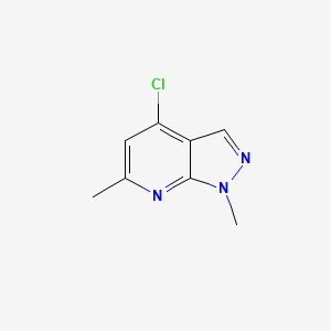 4-chloro-1,6-dimethyl-1H-pyrazolo[3,4-b]pyridine