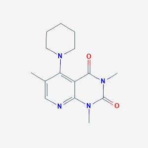 molecular formula C15H20N4O2 B2835915 1,3,6-trimethyl-5-(piperidin-1-yl)pyrido[2,3-d]pyrimidine-2,4(1H,3H)-dione CAS No. 946357-46-6