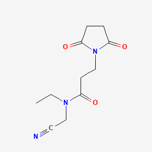 N-(cyanomethyl)-3-(2,5-dioxopyrrolidin-1-yl)-N-ethylpropanamide