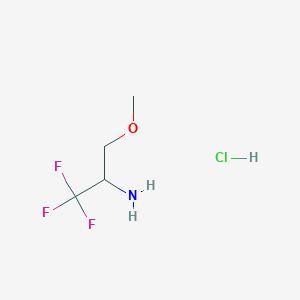 1,1,1-Trifluoro-3-methoxypropan-2-amine;hydrochloride