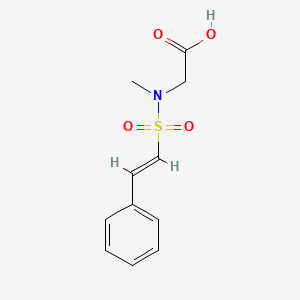 2-(N-methyl2-phenylethenesulfonamido)acetic acid