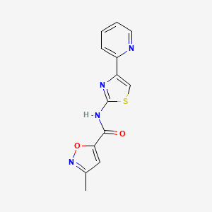 3-methyl-N-(4-(pyridin-2-yl)thiazol-2-yl)isoxazole-5-carboxamide