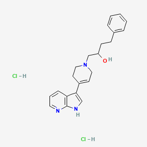 4-Phenyl-1-[4-(1H-pyrrolo[2,3-b]pyridin-3-yl)-3,6-dihydro-2H-pyridin-1-yl]butan-2-ol;dihydrochloride
