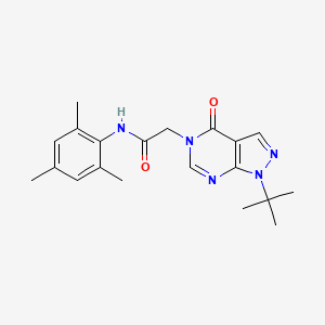 2-(1-(tert-butyl)-4-oxo-1H-pyrazolo[3,4-d]pyrimidin-5(4H)-yl)-N-mesitylacetamide