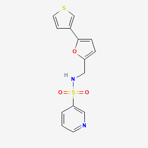 N-{[5-(thiophen-3-yl)furan-2-yl]methyl}pyridine-3-sulfonamide