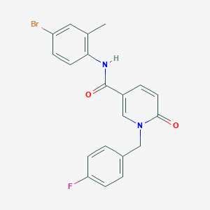 N-(4-bromo-2-methylphenyl)-1-(4-fluorobenzyl)-6-oxo-1,6-dihydropyridine-3-carboxamide