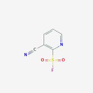 molecular formula C6H3FN2O2S B2835987 3-Cyanopyridine-2-sulfonyl fluoride CAS No. 1935016-55-9