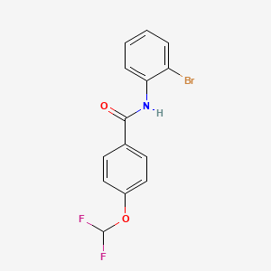 molecular formula C14H10BrF2NO2 B2835996 N-(2-bromophenyl)-4-(difluoromethoxy)benzamide CAS No. 307511-21-3