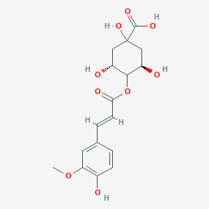 molecular formula C17H20O9 B2836020 4-O-feruloyl-D-quinic acid CAS No. 2613-86-7; 96646-16-1