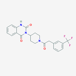 3-(1-(2-(3-(trifluoromethyl)phenyl)acetyl)piperidin-4-yl)quinazoline-2,4(1H,3H)-dione