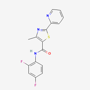 N-(2,4-difluorophenyl)-4-methyl-2-(2-pyridinyl)-1,3-thiazole-5-carboxamide