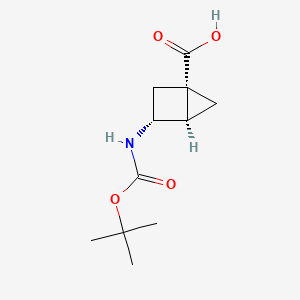 Rel-(1S,3R,4R)-3-((tert-butoxycarbonyl)amino)bicyclo[2.1.0]pentane-1-carboxylic acid
