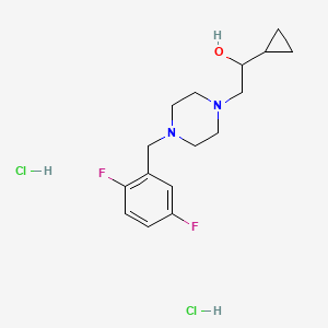 1-Cyclopropyl-2-(4-(2,5-difluorobenzyl)piperazin-1-yl)ethanol dihydrochloride