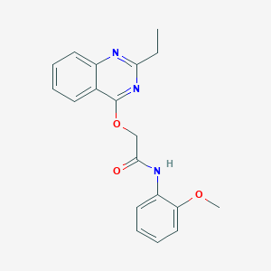 molecular formula C19H19N3O3 B2836040 2-[(2-ethylquinazolin-4-yl)oxy]-N-(2-methoxyphenyl)acetamide CAS No. 1110999-19-3