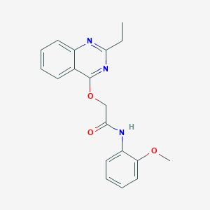 N-(1-phenylethyl)-4-{[3-(phenylthio)pyrazin-2-yl]oxy}benzamide