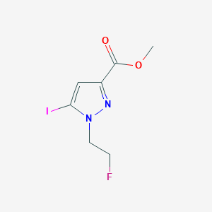 molecular formula C7H8FIN2O2 B2836057 methyl 1-(2-fluoroethyl)-5-iodo-1H-pyrazole-3-carboxylate CAS No. 2226181-97-9
