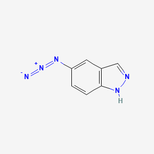 molecular formula C7H5N5 B2836129 5-azido-1H-indazole CAS No. 20376-99-2