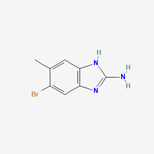 molecular formula C8H8BrN3 B2836131 6-Bromo-5-methyl-1h-benzo[d]imidazol-2-amine CAS No. 1388031-31-9