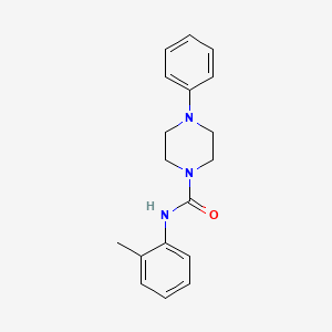 molecular formula C18H21N3O B2836134 N-(2-methylphenyl)-4-phenylpiperazine-1-carboxamide CAS No. 774194-67-1