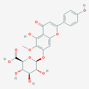 molecular formula C22H20O12 B2836151 Hispidulin 7-glucuronide CAS No. 31105-76-7