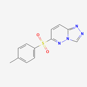 molecular formula C12H10N4O2S B2836201 6-(4-Methylbenzenesulfonyl)-[1,2,4]triazolo[4,3-b]pyridazine CAS No. 2415569-54-7