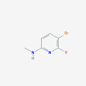 molecular formula C6H6BrFN2 B2836206 5-Bromo-6-fluoro-N-methylpyridin-2-amine CAS No. 2385661-70-9