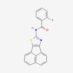 molecular formula C20H11FN2OS B2836227 N-(acenaphtho[1,2-d]thiazol-8-yl)-2-fluorobenzamide CAS No. 536729-79-0