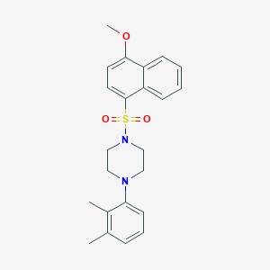 B2836232 1-(2,3-Dimethylphenyl)-4-[(4-methoxynaphthalen-1-yl)sulfonyl]piperazine CAS No. 681852-68-6