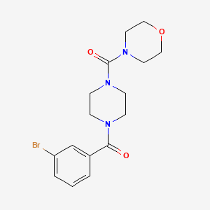 molecular formula C16H20BrN3O3 B2836253 [4-(3-Bromo-benzoyl)-piperazin-1-yl]-morpholin-4-yl-methanone CAS No. 701223-87-2